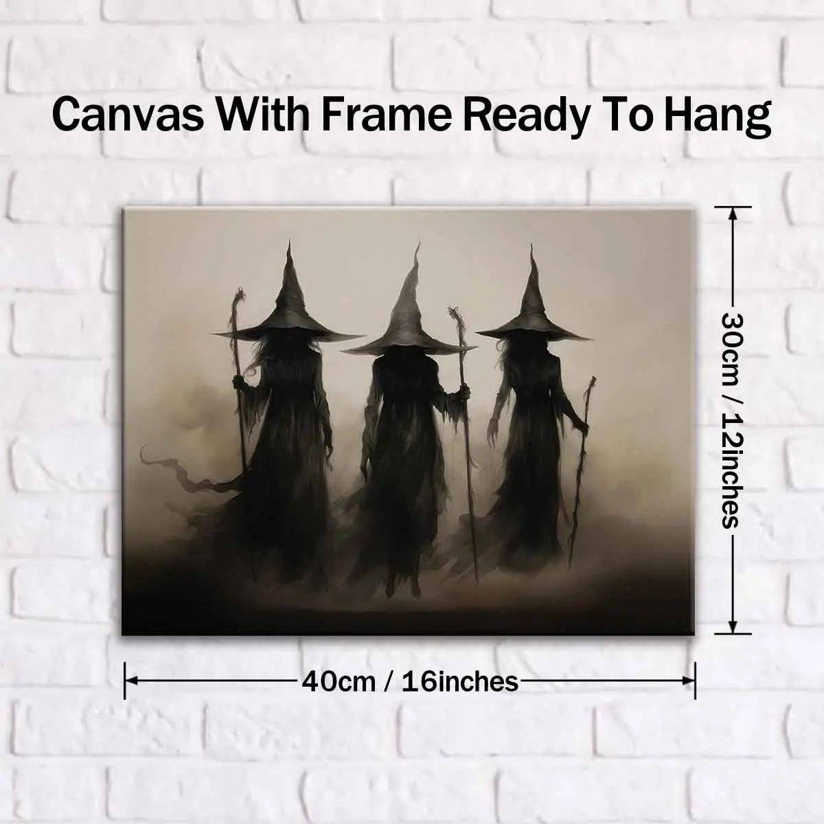 Wooden Framed Canvas Painting, 1-3 Count Mysterious Black-robed Wizards Fantasy Poster, Halloween Decorative Poster, Modern Art Decoration, Home Decoration for Living Room Bedroom, Ornaments Wooden Framed Canvas Painting, 1-3 Count Mysterious Black-robed Wizards Fantasy Poster, Halloween Decorative Poster, Modern Art Decoration, Home Decoration for Living Room Bedroom, Ornaments