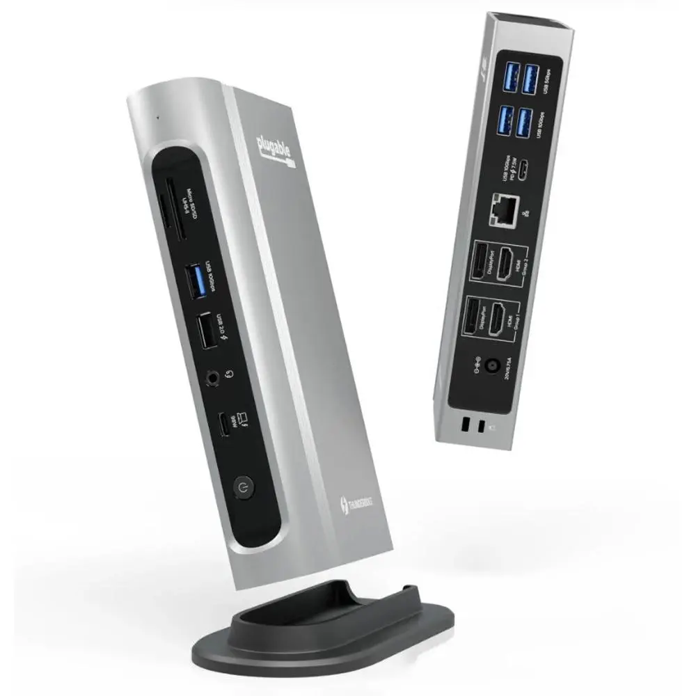 Plugable TBT4-UDZ 16-In-1 Quad Display Thunderbolt 4 Docking Station