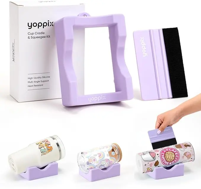 Silicone Cup Cradle Set - Multi-Use Kitchenware Drinkware Accessory, Tumbler Accessories for Mugs, Bottles