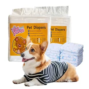 40PC Super Absorption Physiological Pants Dog Diapers For Dogs Pet Female/Male Dog Disposable Leakproof Nappies Puppy wetness indicator