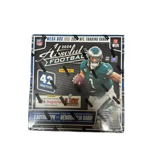 Panini 2024 Absolute Hobby Mega Box - 42 Cards Per Box with Autograph or Memorabilia Card - NFL Trading Cards Collection