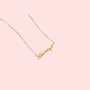 Full Silver Name Necklace - silver name necklace