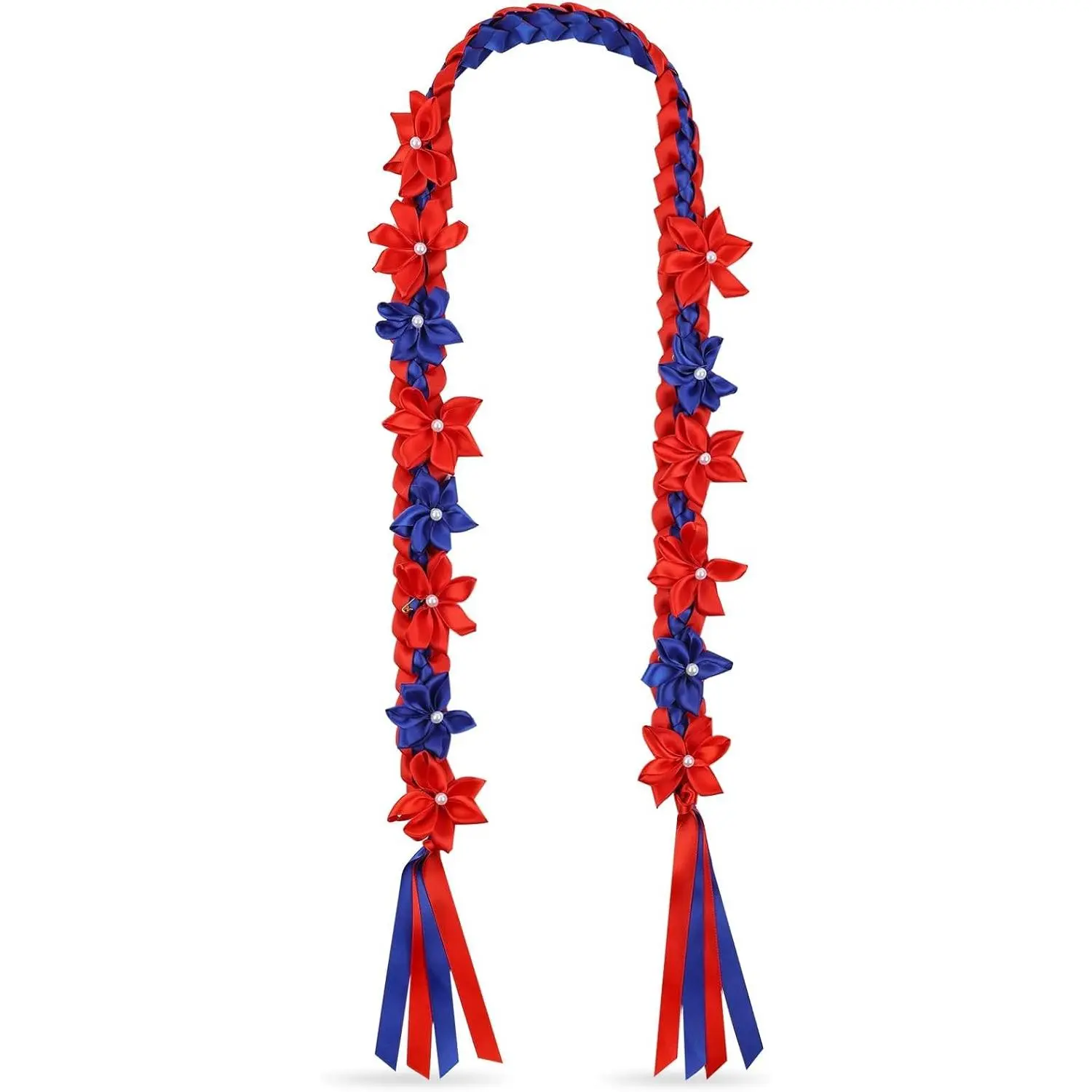 Graduation Flower Lei Hawaiian Floral Necklace for Graduation Ceremony Graduation money lei Gift for Women Men