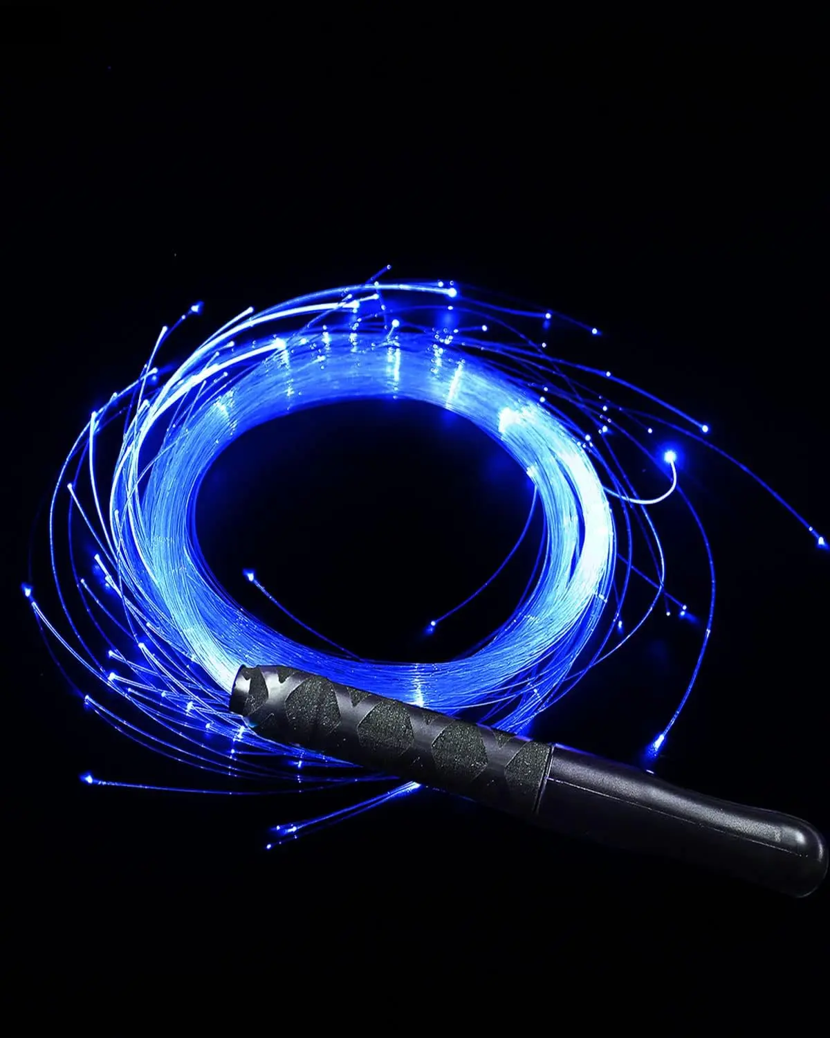 Fall Halloween Gift 6ft LED Fiber Optic Dance Whip - USB Rechargeable with 7 Shades & Rainbow Light Effects Christmas gift & decor