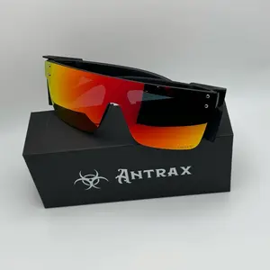 Z87 Safety Glasses - Antrax Sunglasses with Clear Lenses and Reflective Design polarized