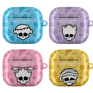 Monster High Skullette AirPods Case – Draculaura Frankie Cleo Clawdeen Gothic Kawaii Skull Case Cover For AirPods 1 2 3 4 & Pro Gen 1 2 3  3G7ORP