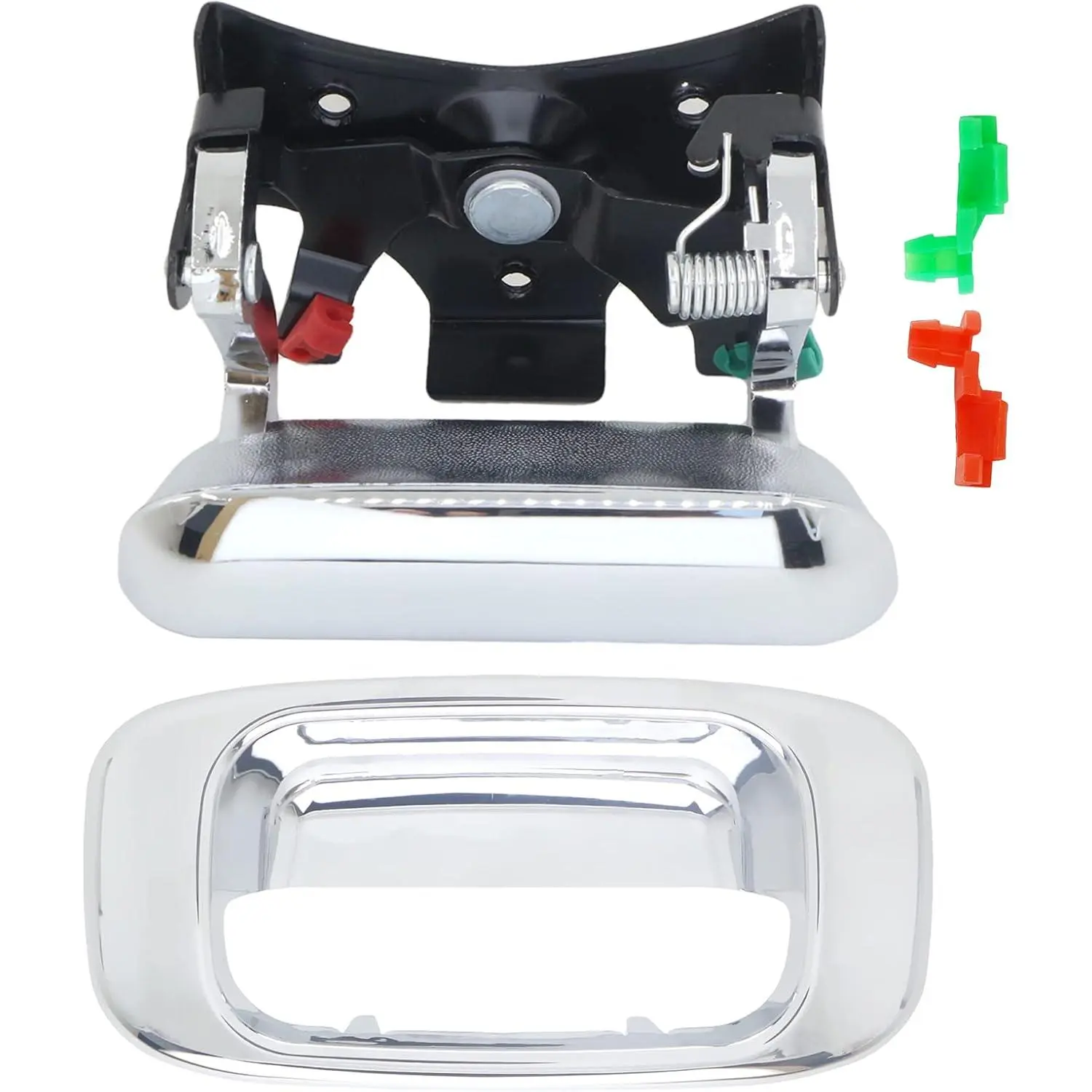 Chrome Tailgate Tail Gate Handle & Bezel for Chevy Silverado GMC Sierra 1500 2500 3500, 1500HD 2500HD Pickup Truck 1999-2007