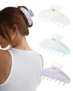 3 count Hair Claw Clips  Clamps for women - Non-slip  Hold Barrettes for Thin Thick Hair, Medium hair clips Accessories