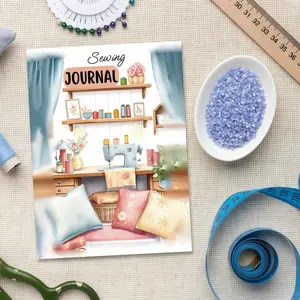 Daily Sewing & Embroidery Journal, Track Projects & Progress, Perfect Gift for Crafters & Hobbyists, Organizer Notebook for Sewing Enthusiasts, Planner Notebook