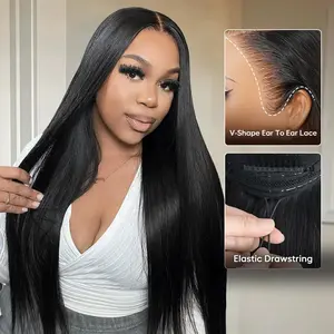 [13x6 GLUELESS WIG] Megalook 13x6 Glueless Transparent Lace Frontal Wigs Chestnut Brown/Natural Color Pre-everything Glueless Wig 180% Density Pre-plucked Natural Hairline Beginner Friendly #TikTokShopHolidayHaul