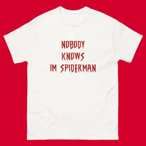 Nobody Knows I'm Spider-Man T-Shirt, Funny Spider-Man Tee Shirt, I Am Spider-Man Shirt