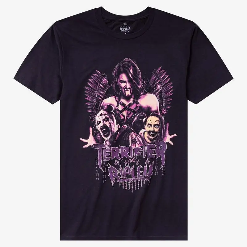 Rhea Ripley x Terrifier Trio Inspired T-Shirt, Wrestling Graphic