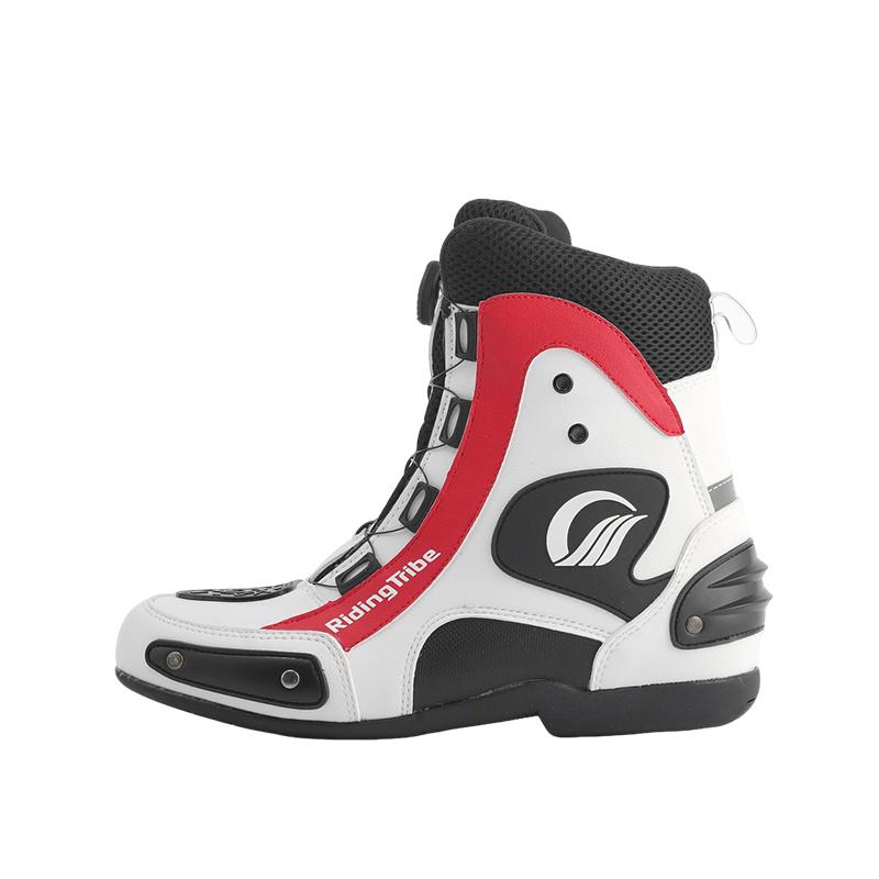 Four-season motorcycle riding boots, high-top with ankle protection, non-slip, wear-resistant, anti-collision, comfortable and breathable, riding gear for men and women