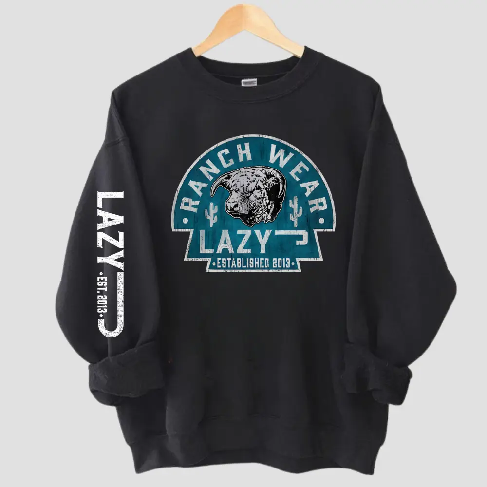 Lazy J Ranch Cactus Hereford Arrowhead Pullover Hoodie - Gift For Fan, Menswear, Womenswear, Casual Cotton Shirt, Gildan T-shirt, Sweatshirt, Hoodie