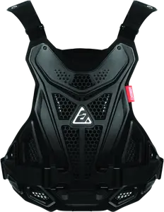 Answer Apex 1 Roost Guard Adult Black Protective Vest with Honeycomb Design & Logo Emblem CE Certified Lightweight Ventilated Chest Protector for Performance-Based Athletes