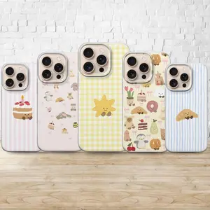 Jellycat Style Phone Case, Soft Toy Gingham Bakery Pattern, iPhone Samsung Pixel