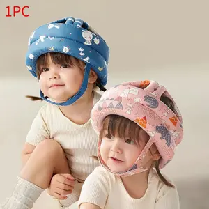 Baby Walking Hat, Thick Sponge, Soft Breathable, Adjustable Design, Scratch Protection, All-Season Comfort, 1-2 Years, Easy Clean, Hats For Infants, Bonnet