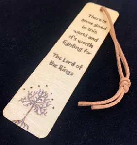 Lord of the Rings There Is Some Good Samwise Gamgee Wooden Bookmark