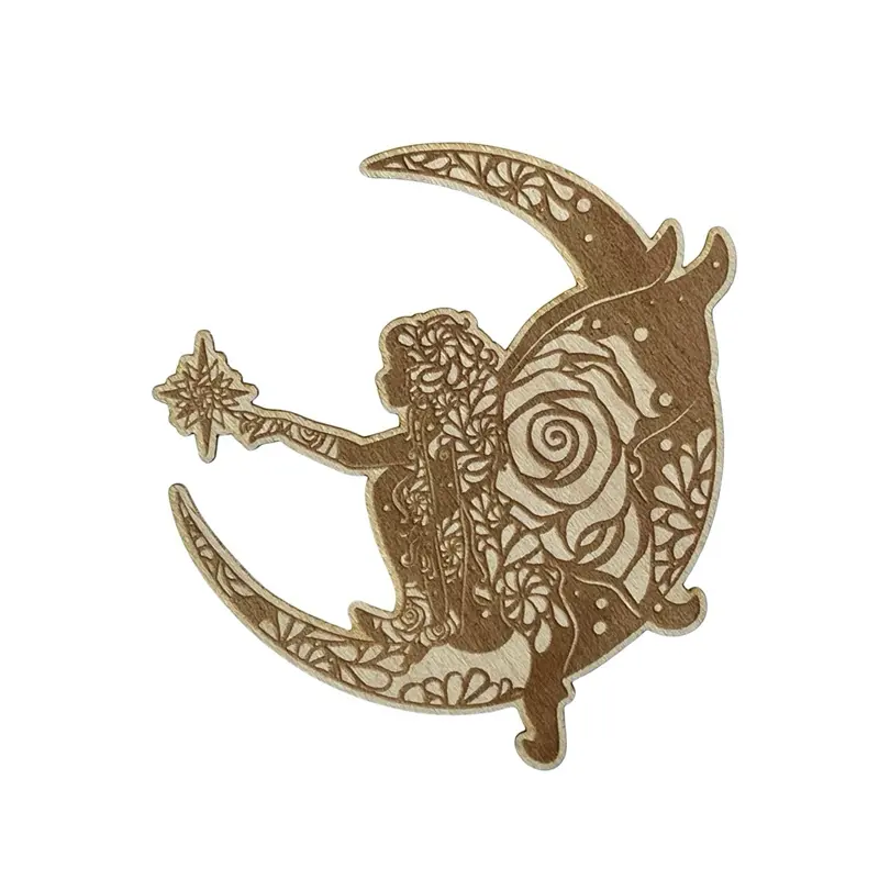 Fairy wooden sticker