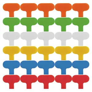 30 PCS Cable Labels Cord Labels Multi-Color Write on Wire Labels Tags for Cable Management and Identification