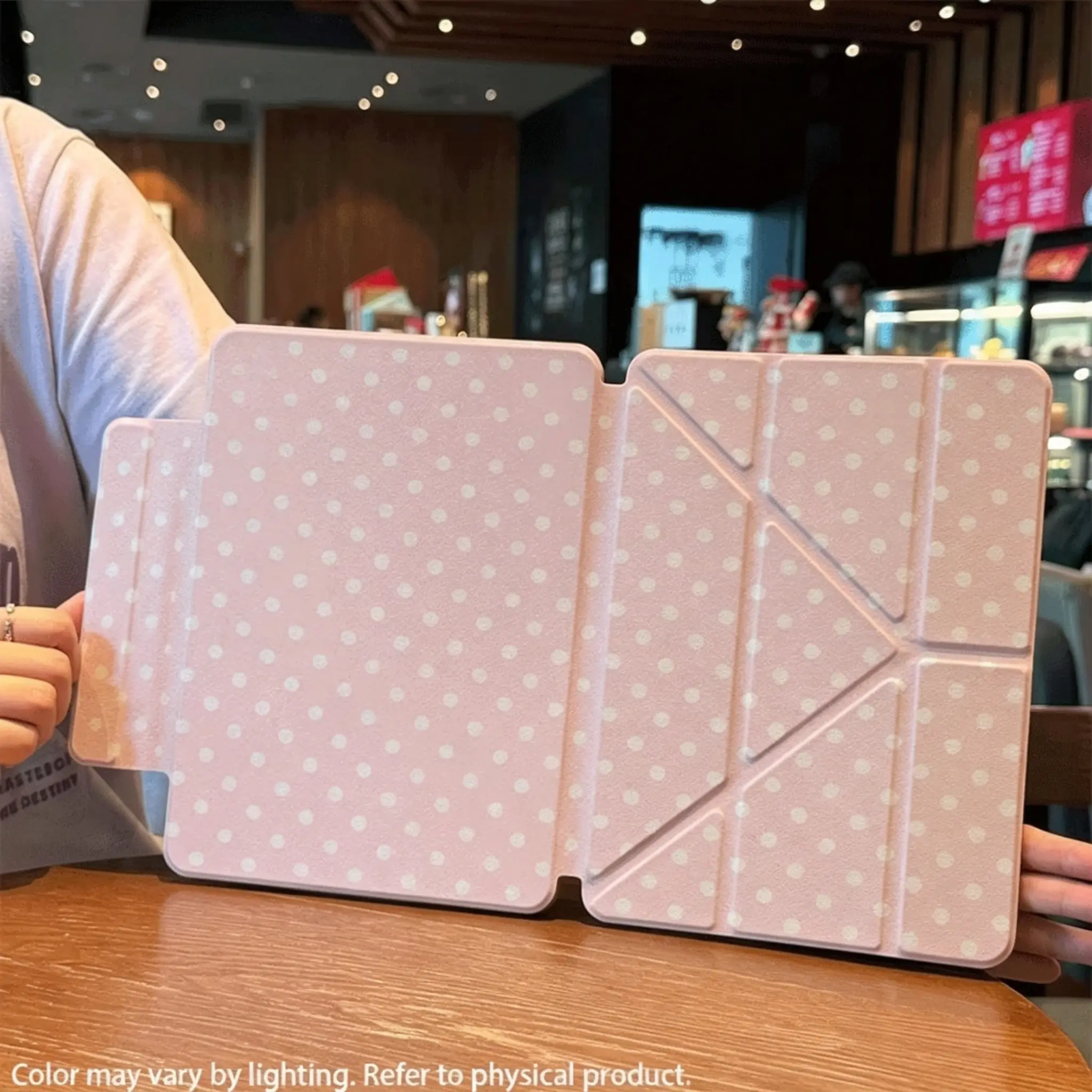 360° Rotatable Magnetic Detachable Folio Case with Pencil Holder for iPad 11th Gen (A16 2025) & iPad Air, Strong Built-in Magnet Ring, 1-Click Portrait/Landscape Switch, Removable Iron-Attractable Back Shell, Hands-Free Protective Cover glitter
