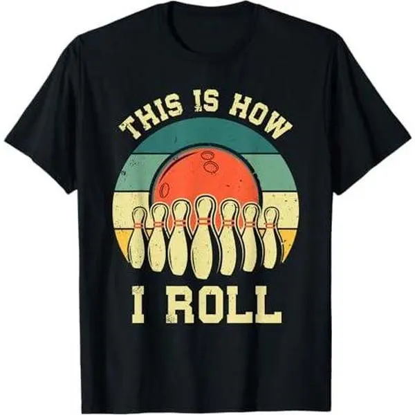 Cool Bowling Art For Men Women Bowler Track Bowling Bowlers T-Shirt