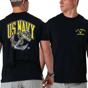 U.S. Navy T-Shirt – US Navy Veteran Graphic Tee, Large Anchor US Navy Design, Soft Cotton Blend Military Apparel, Perfect Gift for Navy Veterans