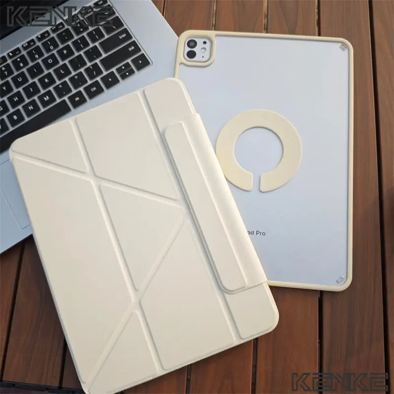 KENKE 2-in-1 Tablet Case with Pen Holder, Tablet Protective Cover with Detachable Kickstand and Protection, Compatible with iPad 11-Inch and 12.9-Inch, Tablet Casing Accessories, Tablet Covers