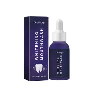 Purple Teeth Whitening Mouthwash Gentle ingredients protect teeth, clean stains and residue, and freshen bad breath