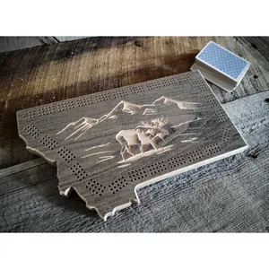 Cribbage Board- Moose
