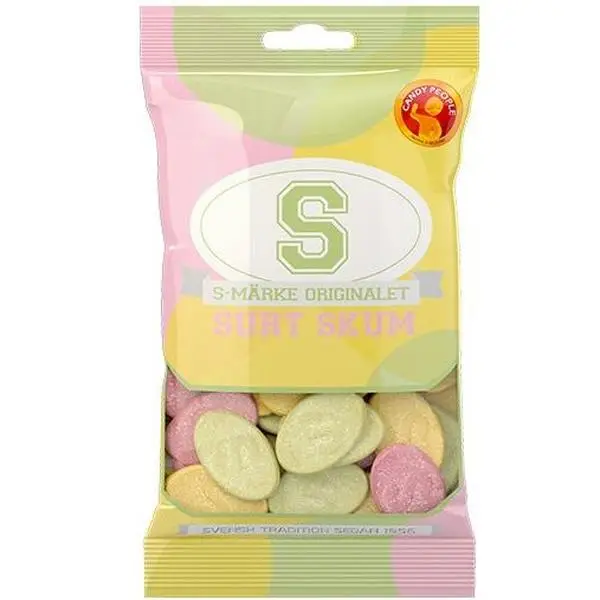 S-Märke "Sour Foam" 70g - Classic Swedish Candy