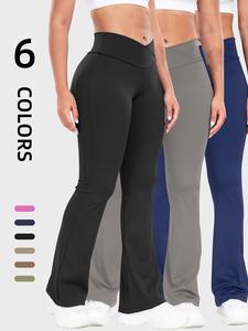 women's solid flared pants, comfy classy style high waist bell bottoms trousers bell bottoms for everyday daily wear, going out bottoms, ladies bottoms for all seasons, casual fashion trousers, flare leggings, womenswear, pants for women, yoga pants