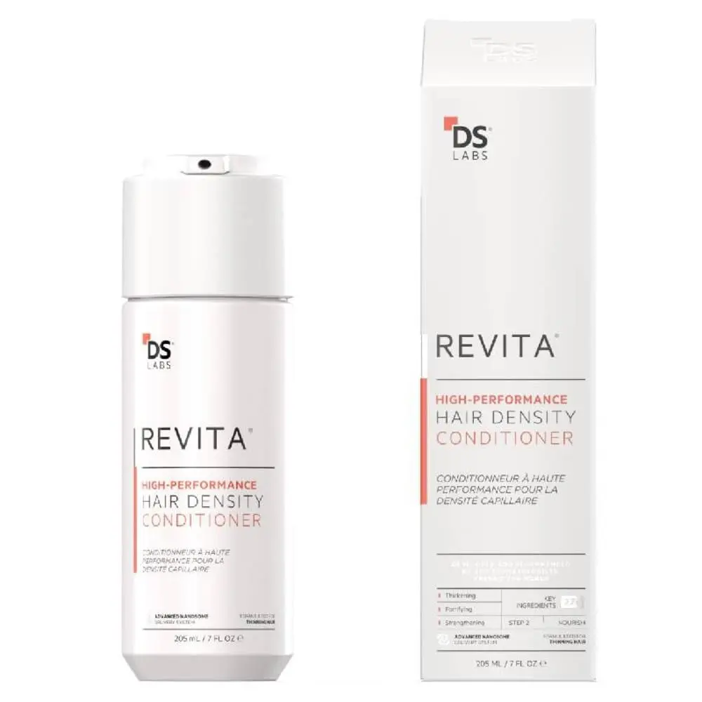 DS Labs For Men & Women Revita Conditioner - Scalp Refreshing Hydration for Fuller Looking, Weightless Hydration, Caffeine, Turmeric, Sulfate & Silicone Free, Color Safe, 205 mL