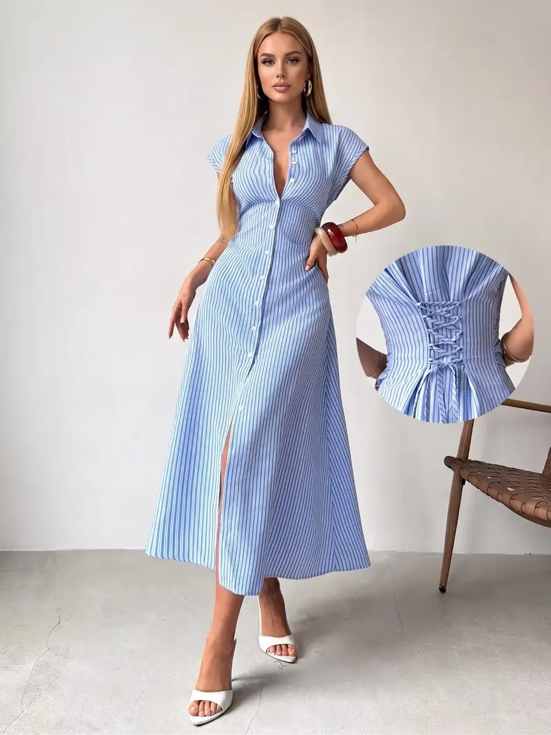 Stripe modi dress - TikTok Shop Stripe modi dress - TikTok Shop