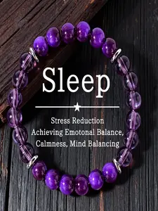 1pc Elegant summer accesorios Purple bracelets for friend Birthday Gift Epiphany Women's Gift natural stone purple bracelet Jewelry Gifts