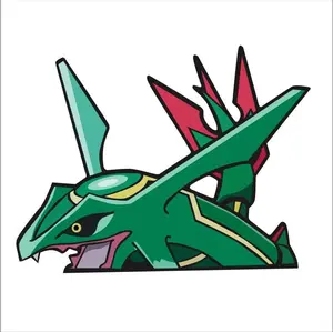 Rayquaza Peeking sticker, Ideal for Laptop and Water Bottle Decor, anime sticker waterproof