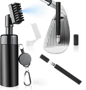 2026 Golf Club Cleaner Brush, Golf Groove Sharpener Tool for U & V-Grooves 8 Inches Golf Water Brush, Holds 5oz of Water, Essential Golf Accessories for Men for Golfer
