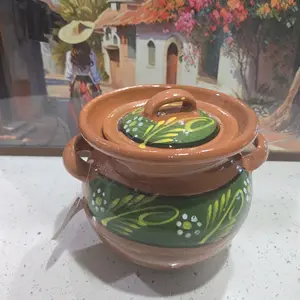 1 liter bean pot - olla de barro