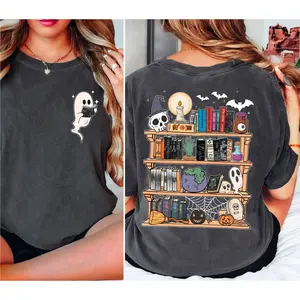 Ghost Book Reader Dark Romance Series T-Shirt, Halloween Library Shirt, Haunting Adeline, Lights Out, Butcher and Blackbird, Book Lover Gift, Skeleton Book Club, Reading Girl Shirts, The Lords Series Sweatshirt Smooth Smooth