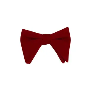 Red Velvet Oversize Mens Bow Tie By AZARMAN