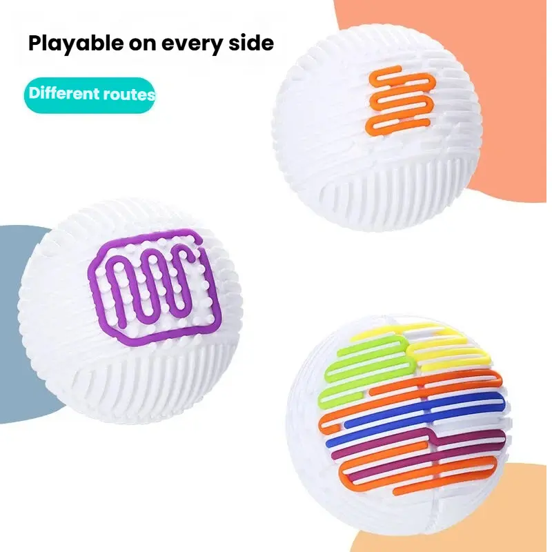 Novelty Silicone Sensory Fidget Ball - Decompression Puzzle Toy, Anxiety Relief Fine Motor Toy for All Ages BeyBattle Set with Launchers autistic child