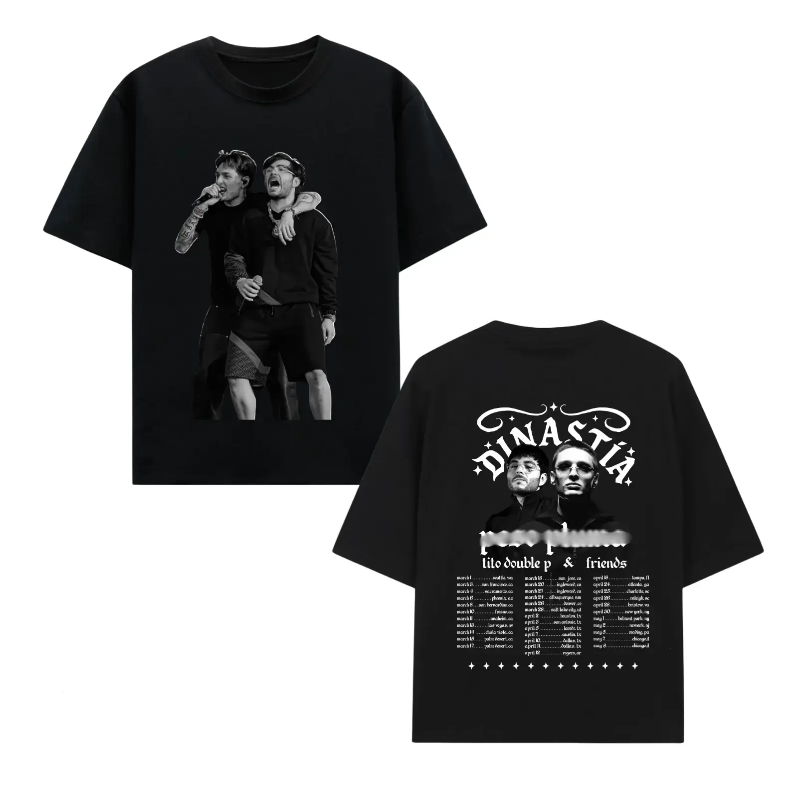 Dinastía Tour Fan Shirt Inspired by Peso, Tito Double P & Friends Live