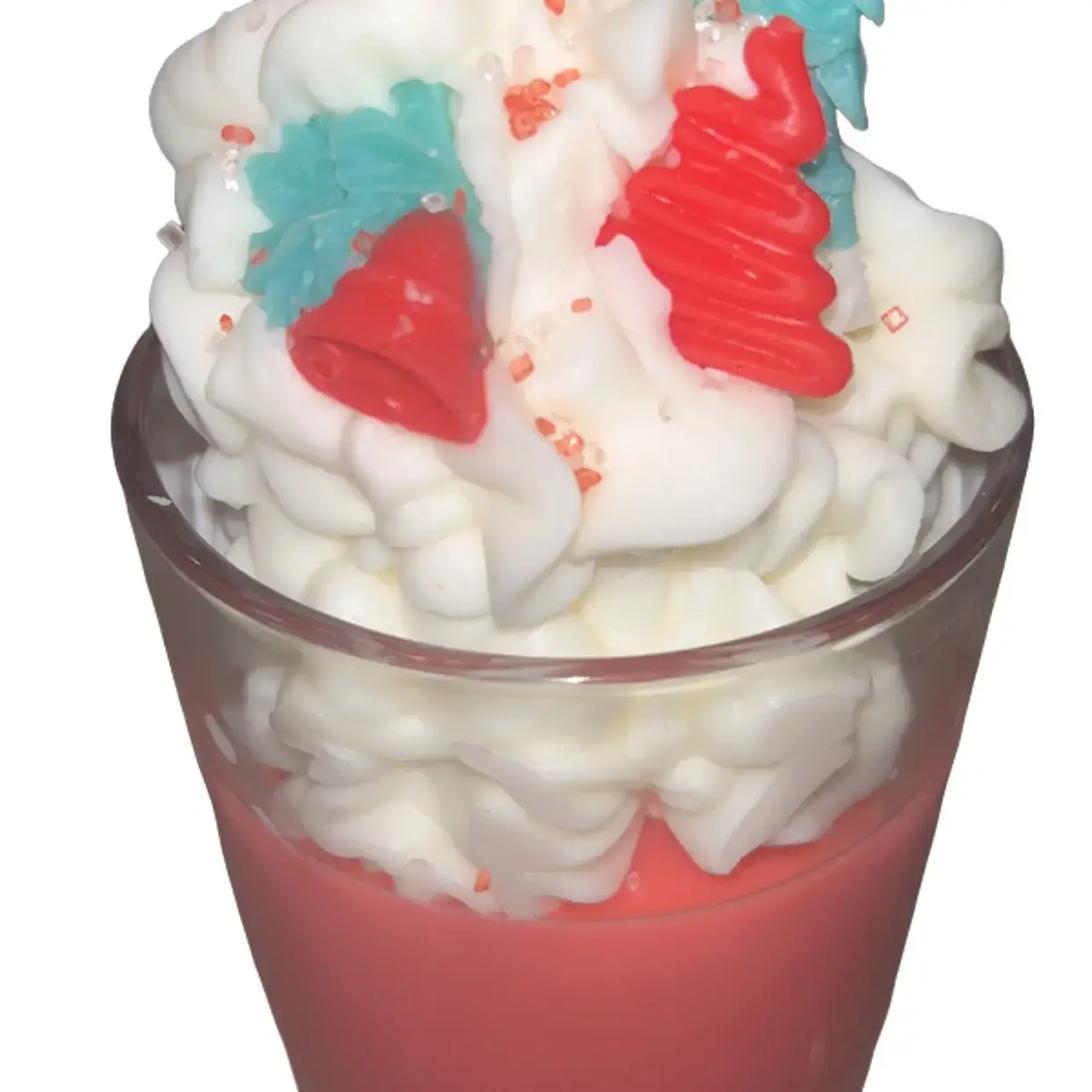 Jingle Glow Christmas Candle scented with peppermint scented fragrance Decor Decorative Decor Decorative winter candle Cozy Ornaments Freshener
