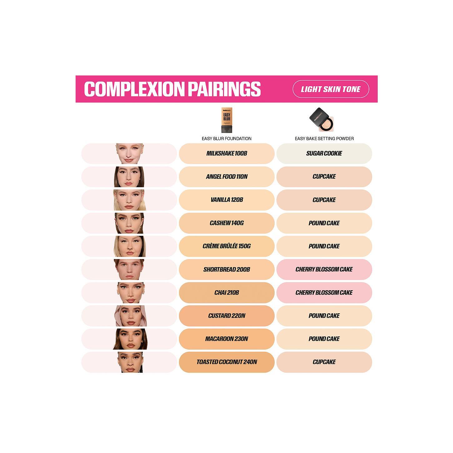 Huda Beauty Easy Blur Foundation in Shortbread 200B