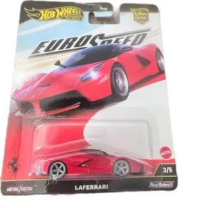 Hot Wheels EuroSpeed Laferrari Metal/Metal 3/5 Real Riders Collectible Car Model