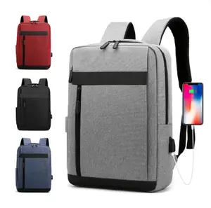 Large Capacity Business Laptop Backpack for Men, Multifunctional, Waterproof, USB Charging, Film Backbag