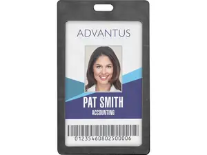 Advantus Vertical Rigid ID Badge Holder