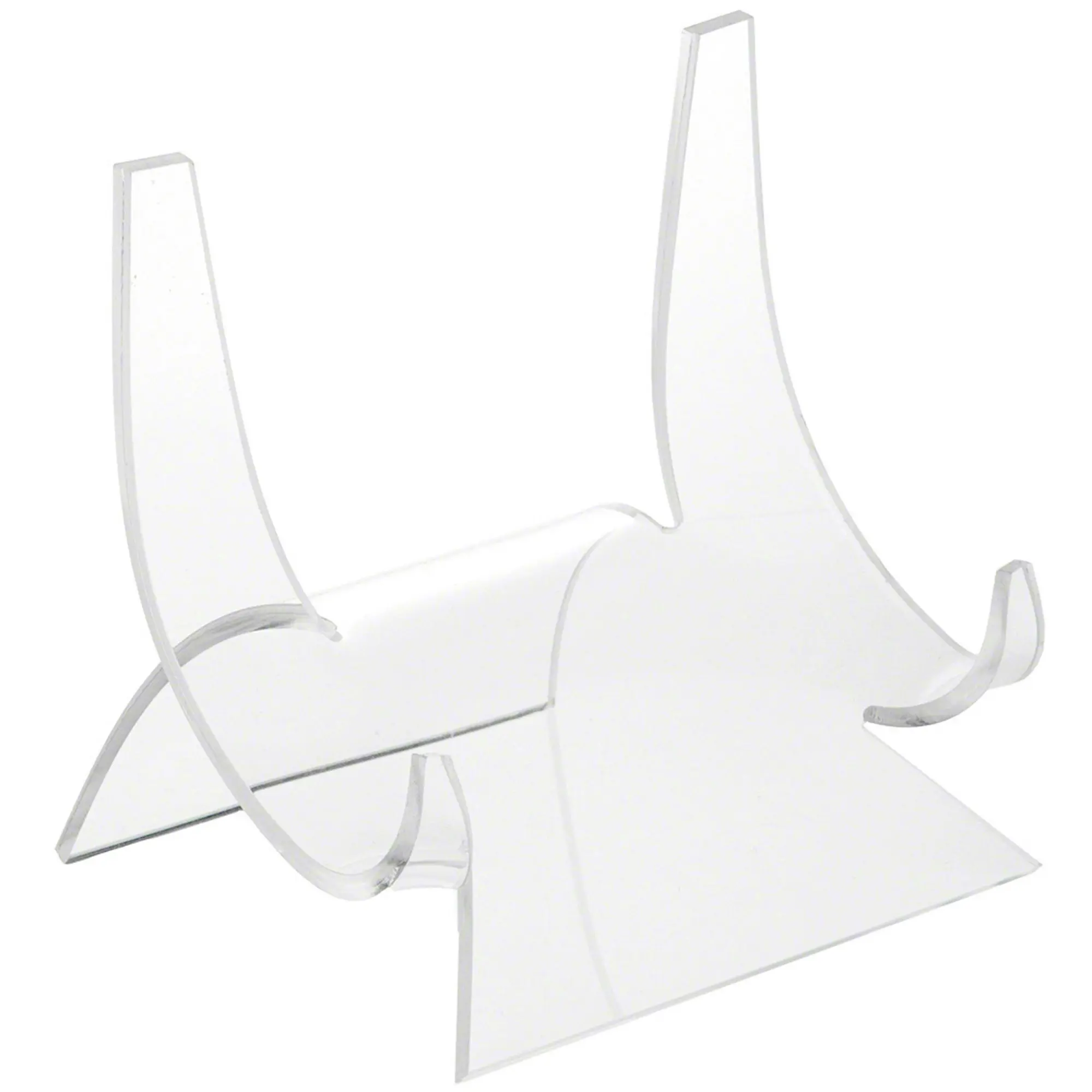Plymor Clear Acrylic Double-Scoop Display Easel