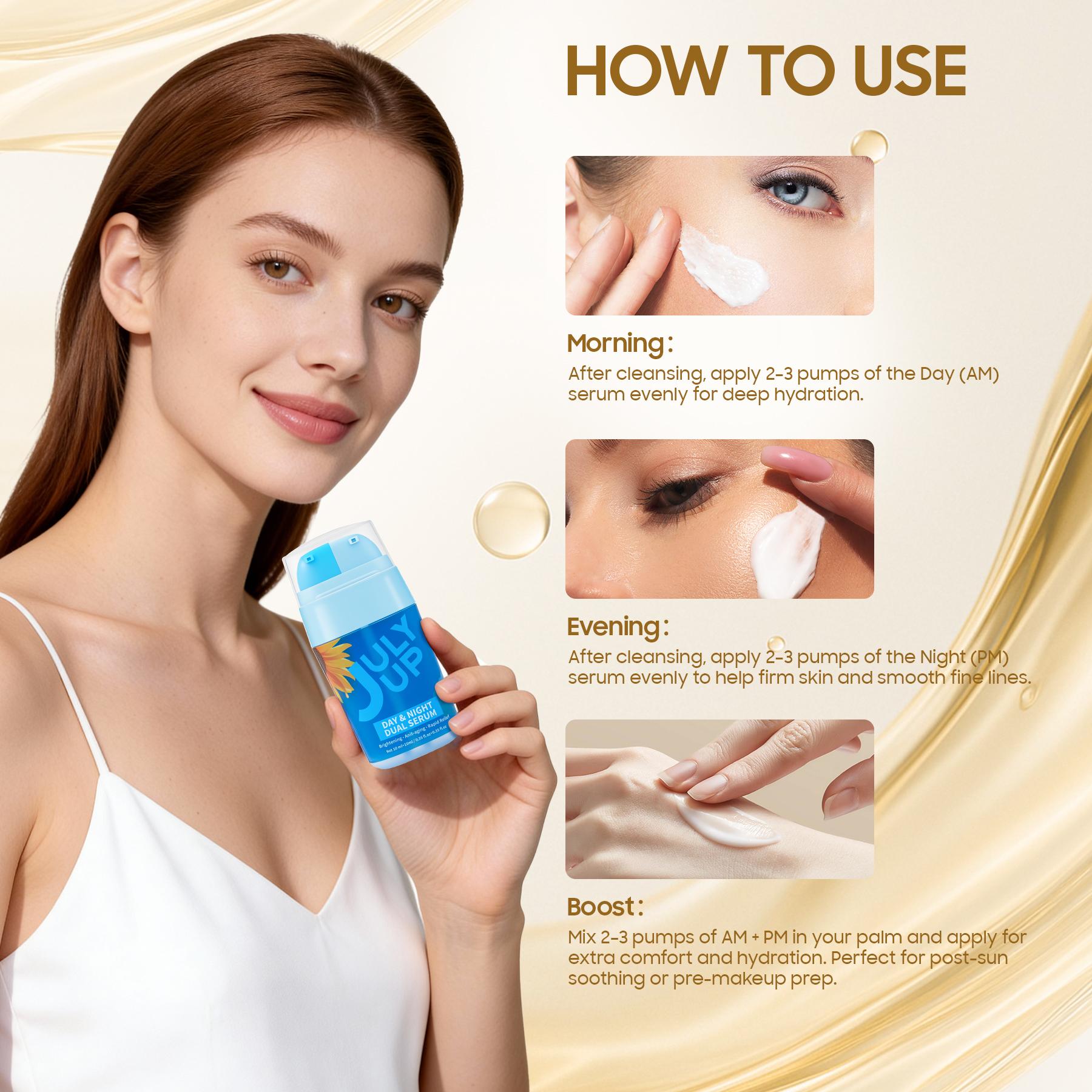 2-in-1 AM/PM Serum Duo | The Only Skincare Routine You Need | Hydrating Gel + Firming Retinol