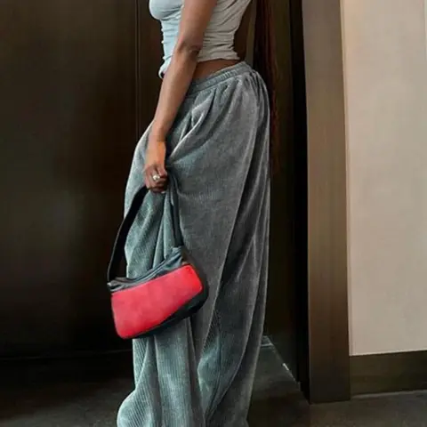 Women's Plain High Waist Straight Leg Sweatpants, Casual Street Comfy Trousers for Fall & Winter, Women's Bottoms for Daily Wear, Casual Streetwear Pants, Casual Fashion Pants